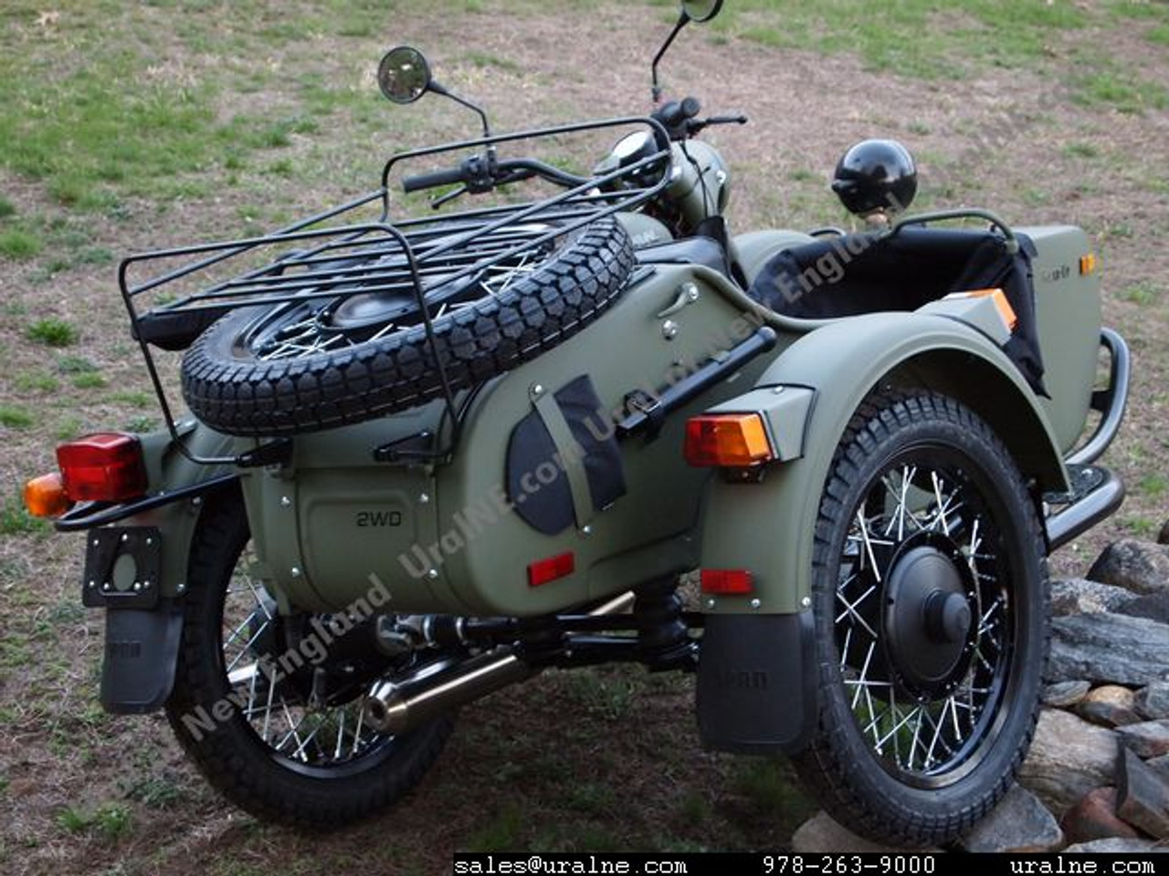 2013 Ural Gear-Up 2WD In "Taiga" Green, Black Drivetrain