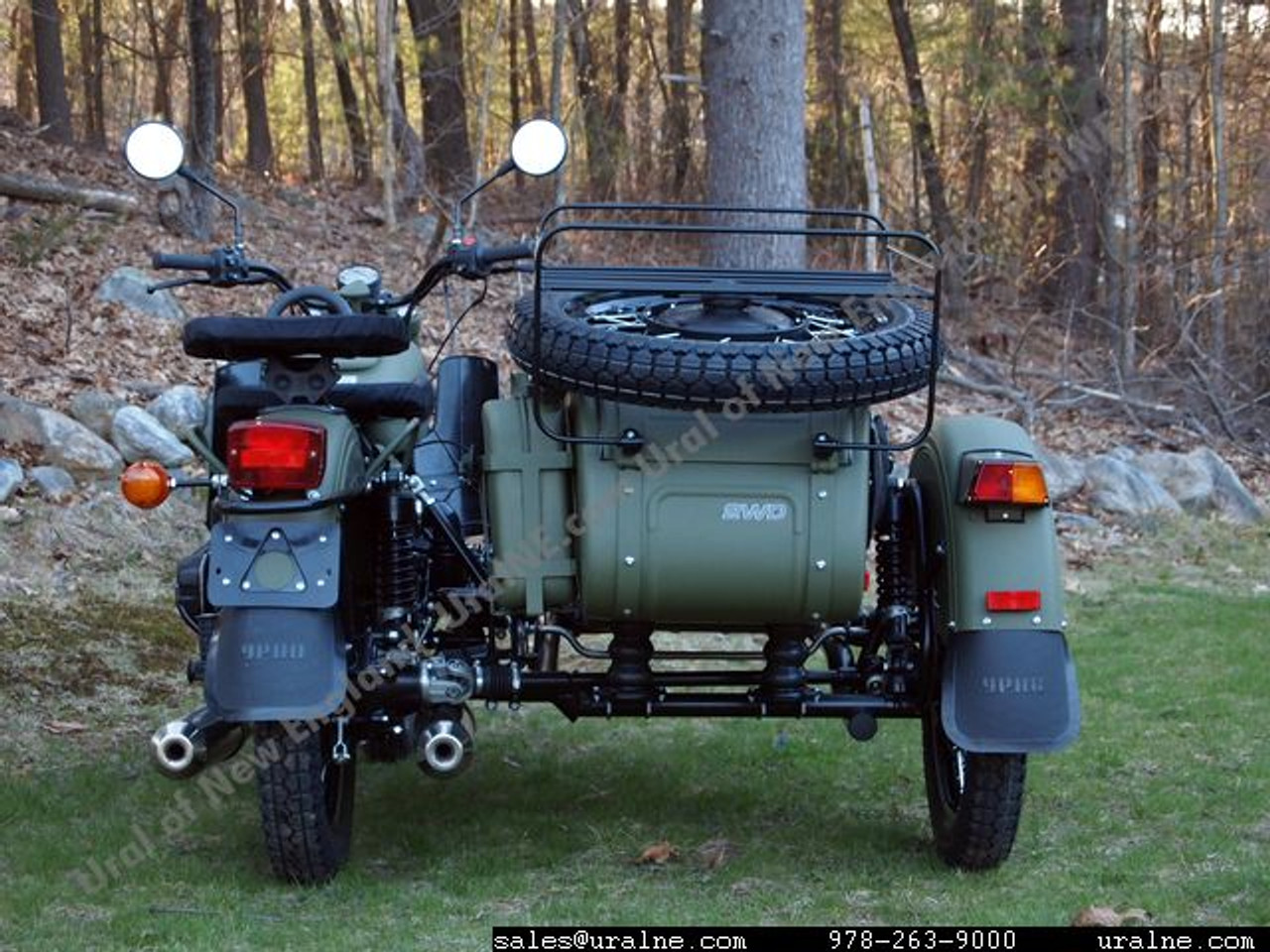 2013 Ural Gear-Up 2WD In "Taiga" Green, Black Drivetrain