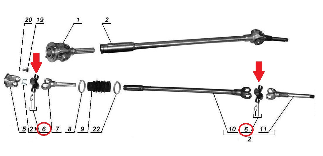 U-Joint (Sidecar Driveshaft) - AlphaCars & Motorcycles Online Store