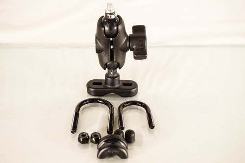 Universal Sport Camera Handlebar Mount For Bike Or Motorcycle - Black Alloy & Plastic Bracket