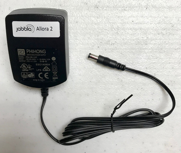 Allora 2 Power Adapter (Back View)