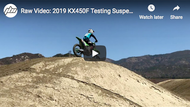 Raw Video: 2019 KX450F Testing Suspension at Fox Raceway