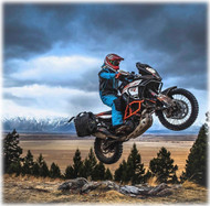 Rob Hoff rock jumps his KTM 1290 Adventure R with JBI Suspension Pro Valves
