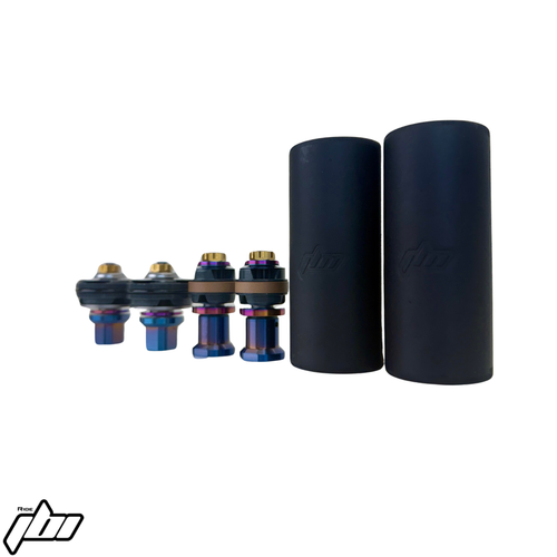 2023-2026 Stark Varg MX Pro Fork KYB DIY Kit shown with KYB pistons already installed