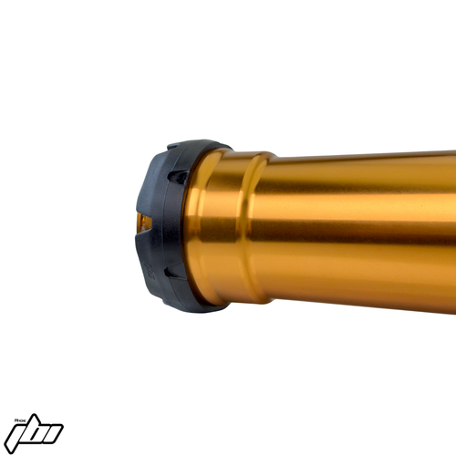 JBI WP Fork Outer Tube 48mm in Golden Bronze Finish with Stealth Black Fork Protection Ring