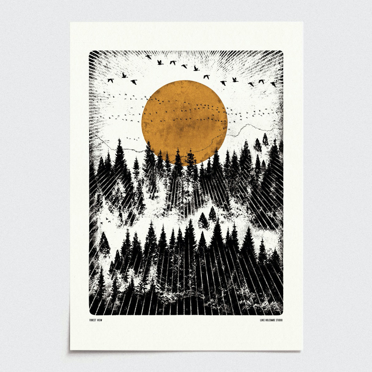 Forest View Art Print - Wilderness by Luke Holcombe at Of Cabbages