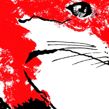Walking Red Fox screen print detail by Tiff Howick at Of Cabbages and Kings. 