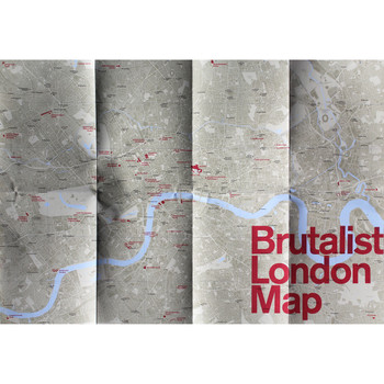 Brutalist London Map detail 04 by Blue Crow Media at Of Cabbages and Kings. 