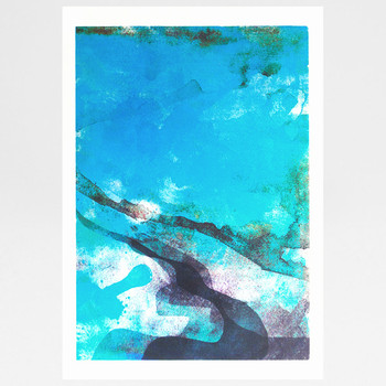 Sea screen print by Gavin Dobson available at Of Cabbages and Kings. 