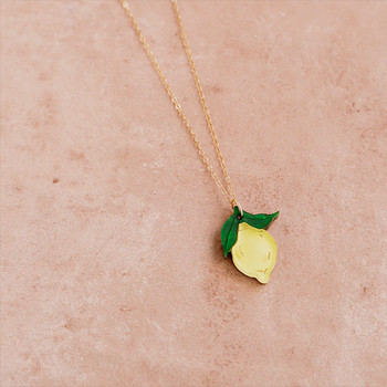 Mini Lemon Necklace II Lifestyle 03 by Wolf and Moon at Of Cabbages and Kings