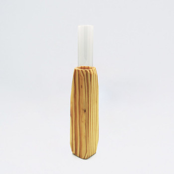 Small Light Wooden Vase single 01 by Priormade at Of Cabbages and Kings