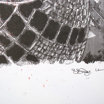 Gherkin print detail 03 by Sam Bridge at Of Cabbages and Kings