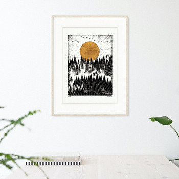 Forest View Art Print - Wilderness framed 01 by Luke Holcombe Studio at Of Cabbages and Kings