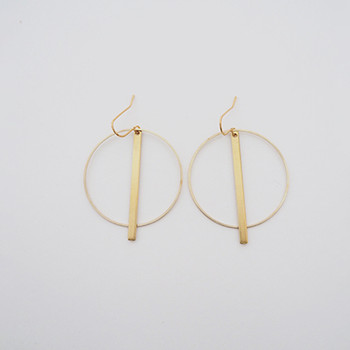 Ring + Bar Hoops detail 03 by Brass and Bold at Of Cabbages and Kings