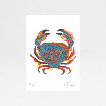 Mini Crab Print by Gavin Dobson at Of Cabbages and Kings