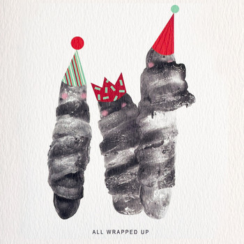 All Wrapped Up Christmas Card detail by Atelier Chop at Of Cabbages and Kings