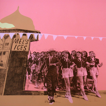 Mel's Ices screen print (ice cream stand) by Anna Marrow at Of Cabbages and Kings