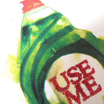 Use Me Mini (Washing-Up Liquid) Screen Print (detail 02)by Gavin Dobson at Of Cabbages and Kings