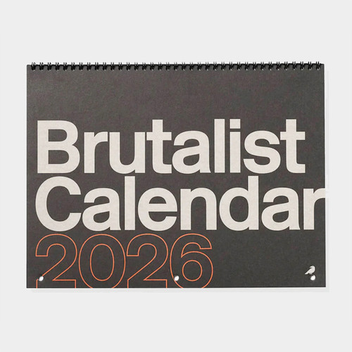 Brutalist Architecture Calendar 2026 Cover by Blue Crow Media at Of Cabbages and Kings