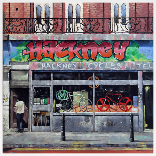 Hackney Cycles art print by Marc Gooderham at Of Cabbages and Kings