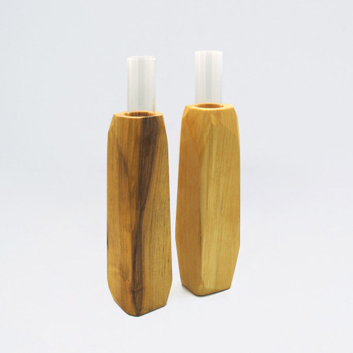 Medium Light Wooden Vase by Priormade at Of Cabbages and Kings