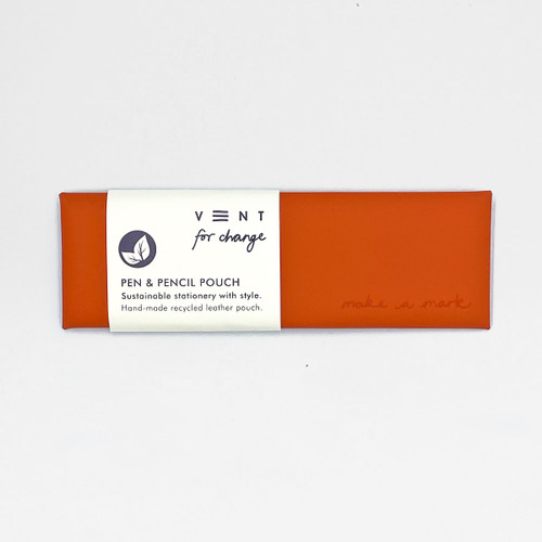 Releather Pen Pouch - Orange by Vent for Change at Of Cabbages and Kings