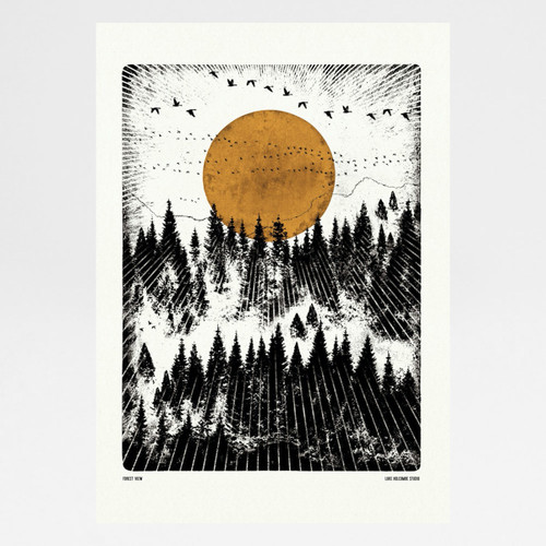Forest View Print by Luke Holcombe Studio at Of Cabbages and Kings