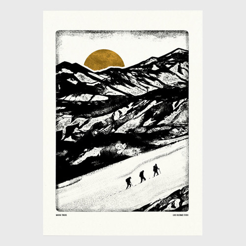 Making Tracks Art Print - Explore by Luke Holcombe Studio at Of Cabbages and Kings