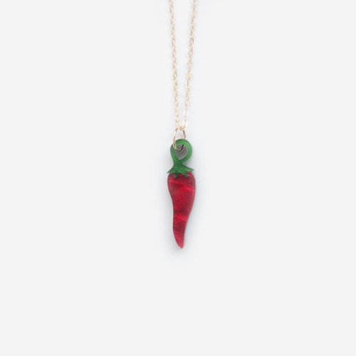 Chilli Pepper Necklace by Wolf and Moon at Of Cabbages and Kings
