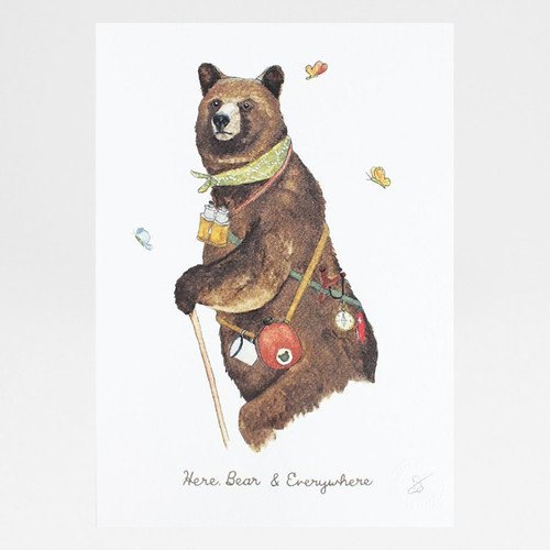 Here, Bear & Everywhere print by Mister Peebles at Of Cabbages and Kings. 