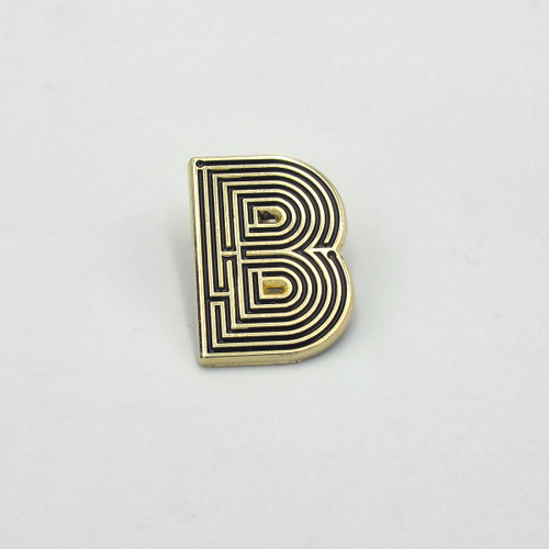 Labyrinth Letter Pin - B by Seven Green Moons at Of Cabbages and Kings
