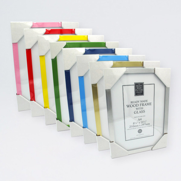 Coloured A4 Ready Made Picture Frame for Art Prints at Of Cabbages and