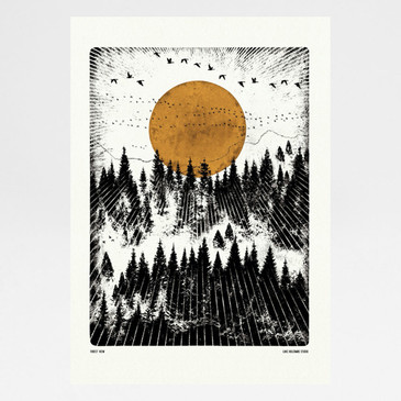 Forest View Art Print - Wilderness by Luke Holcombe Studio at Of Cabbages and Kings