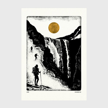 Cascade Waterfall Art Print - Explore by Luke Holcombe Studio at Of Cabbages and Kings