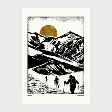 New Frontiers Art Print - Explore by Luke Holcombe Studio at Of Cabbages and Kings