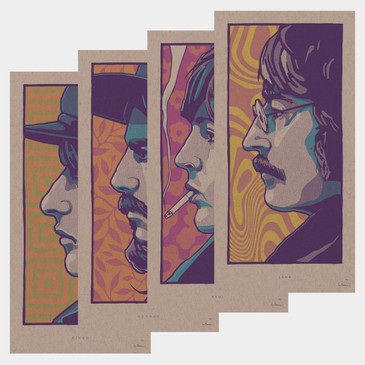 The Collection - Beatles Portraits - Art Print - Liam Devereux -Of Cabbages and Kings