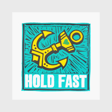 Hold Fast - Anchor Sailor's Tattoo Screen Print by Gareth Williams at Of Cabbages and Kings