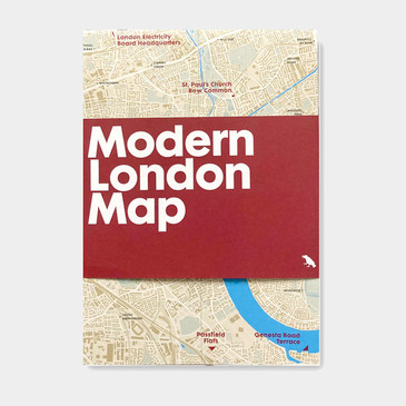 Modern London Map by Blue Crow Media at Of Cabbages and Kings. 