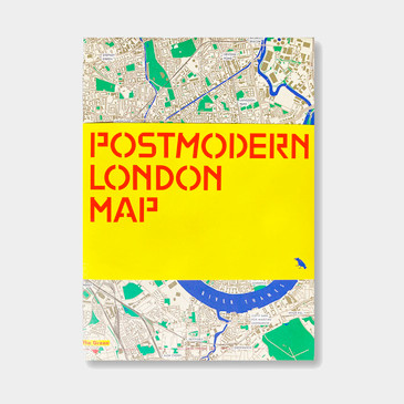 Postmodern London Map by Blue Crow Media at Of Cabbages and Kings. 