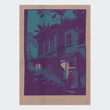 The Garden Suburb Art Print by Liam Devereux at Of Cabbages and Kings