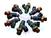 E56010 Set of 8 Racing Performance Injectors 380 cc/min @ 3 bar