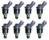 Set of 8 Racing Performance Fuel Injectors 380 cc/min at 43 PSI