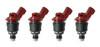 Set of 4 Racing Performance Fuel Injectors 550 cc/min at 43 PSI
