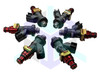 B56010 Set of 6 Racing Performance Injectors 650 cc/min @ 3 bar