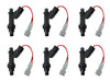 Set of 6 Racing Performance Fuel Injectors 750 cc/min at 43 PSI