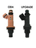 This set in an upgrade from the original fuel injector manufacturer