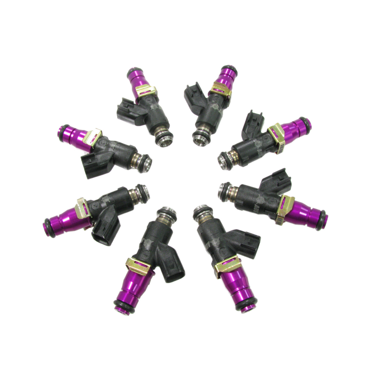 Set of 8 Racing Performance Fuel Injectors 380 cc/min at 43 PSI