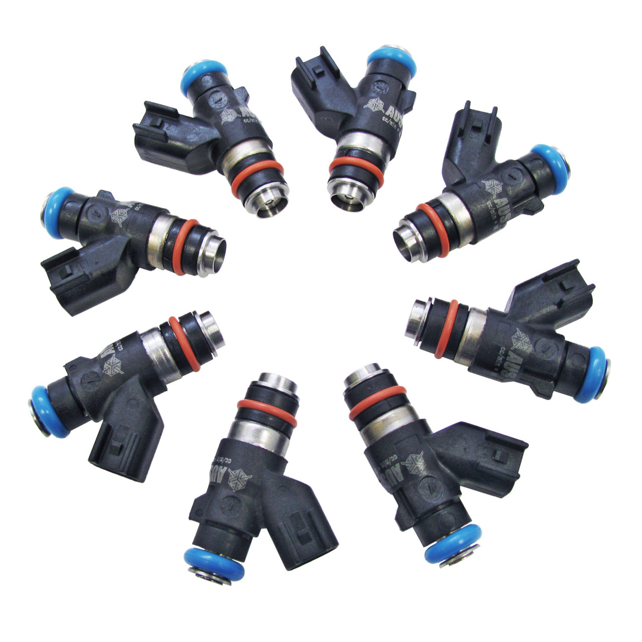 Set of 8 Racing Performance Fuel Injectors 850 cc/min at 43 PSI