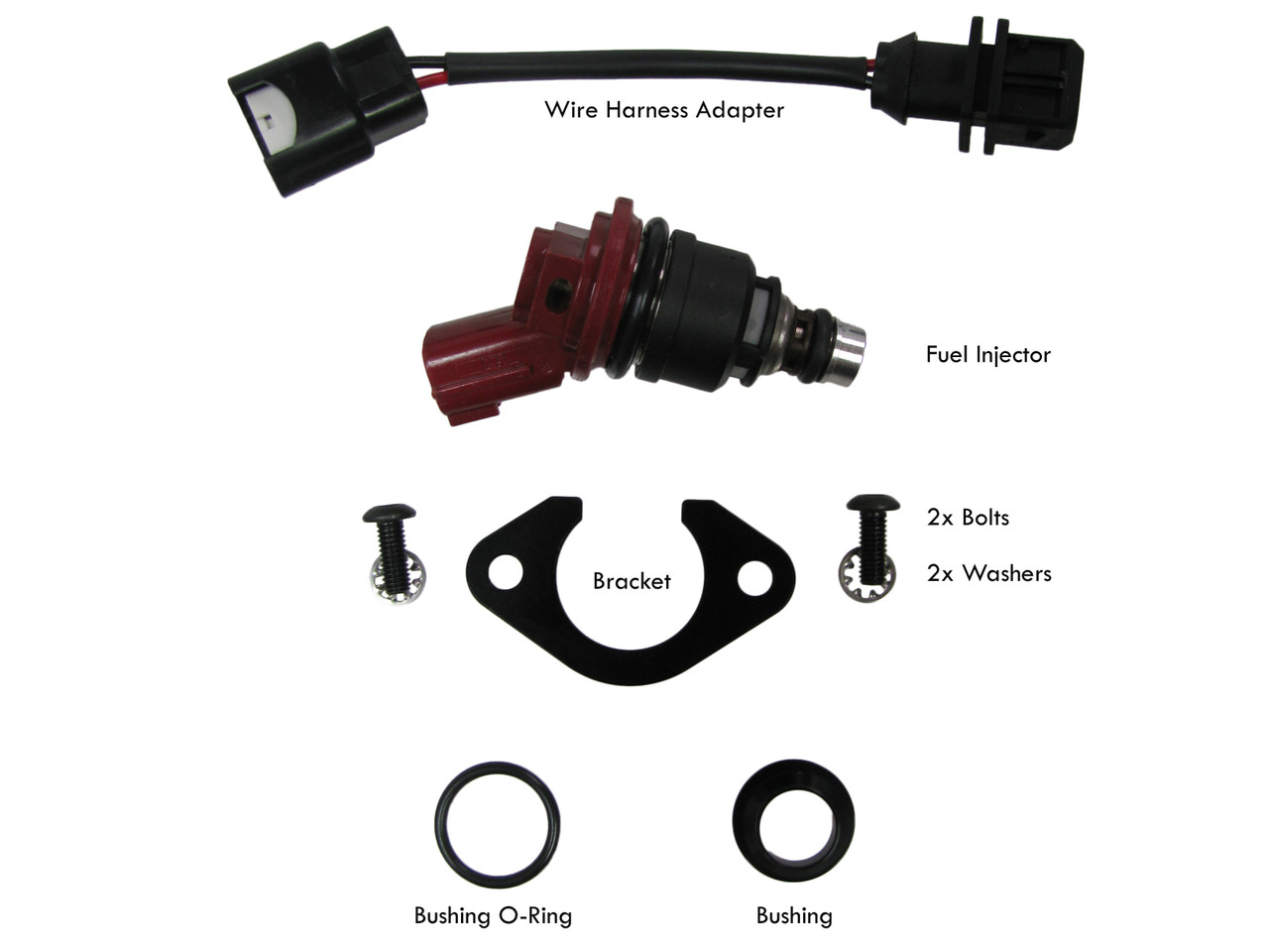 Set of 6 Racing Performance Fuel Injectors 275 cc/min at 43 PSI