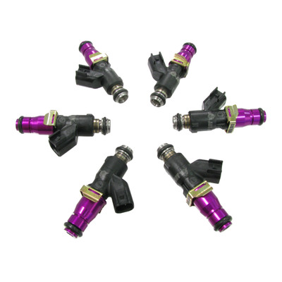 Set of 6 Racing Performance Fuel Injectors 350 cc/min at 43 PSI